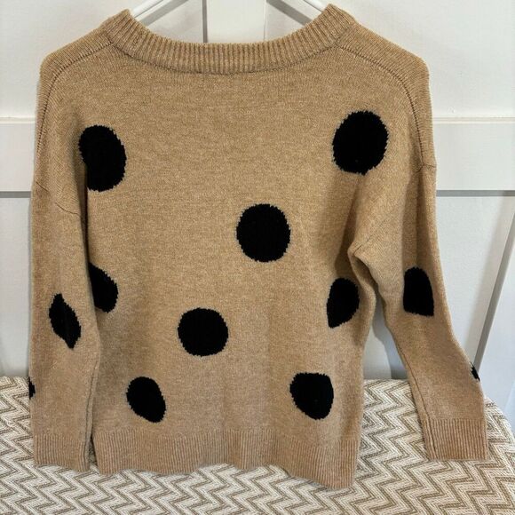 Madewell Dot Graystone Wool Blend Crewneck Sweater - Picture 8 of 9